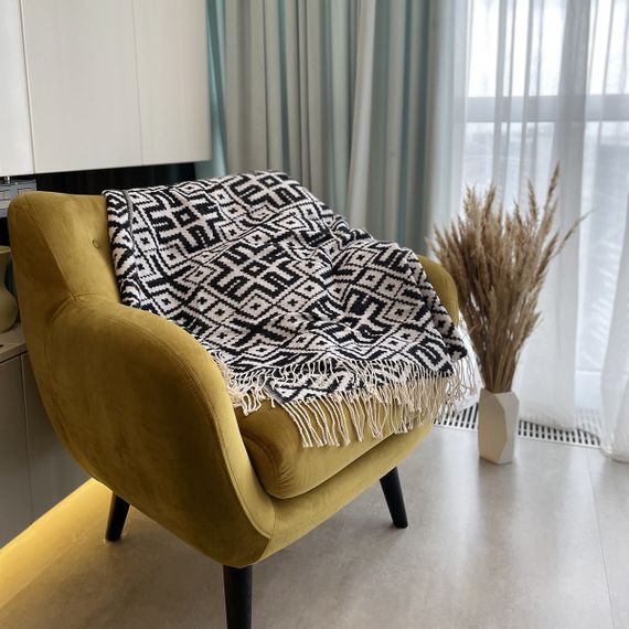 Плед SoundSleep Код Незламної Нації бавовняний 140х200 см сіро-синій (94066012) | Зображення 5