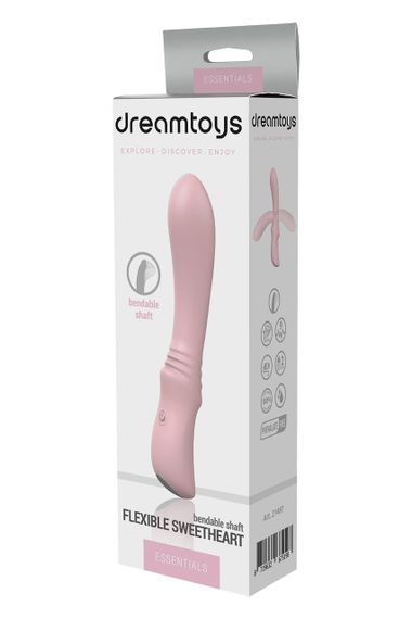 Вибратор гибкий классический Dream Toys Sweetheart розовый Sex Aura | Зображення 4