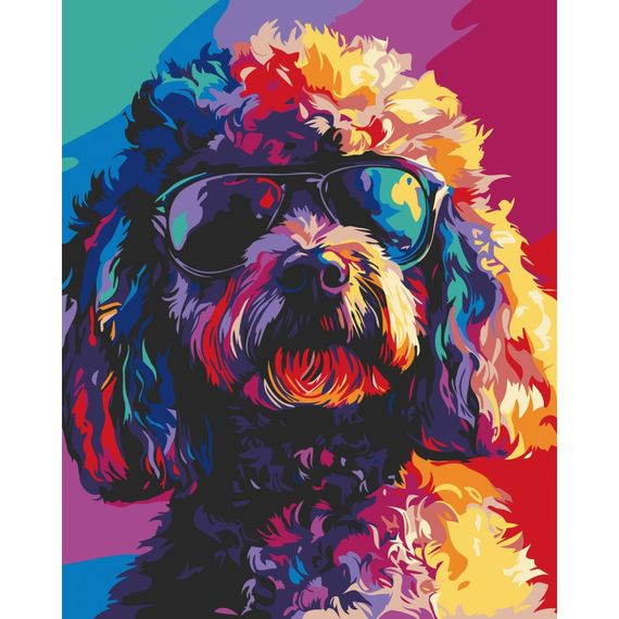 Картина по номерам "Крутой пёсик" 11583-AC 40х50 см