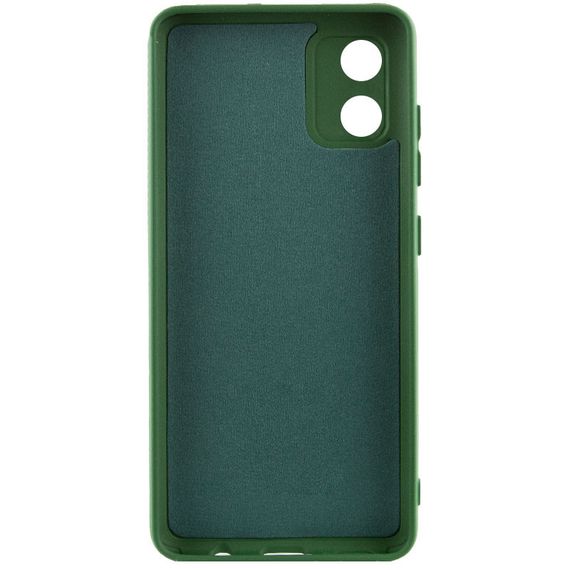 Чохол TPU GETMAN Liquid Silk Full Camera для Motorola Moto E13 Зелений / Dark green | Зображення 1