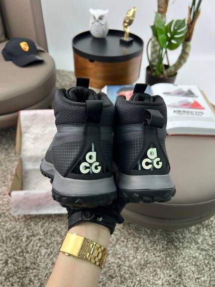 Зимові чоловічі кросівки ACG Mountain Fly Black Grey Yellow Fur , В'єтнам 44 28 | Зображення 1