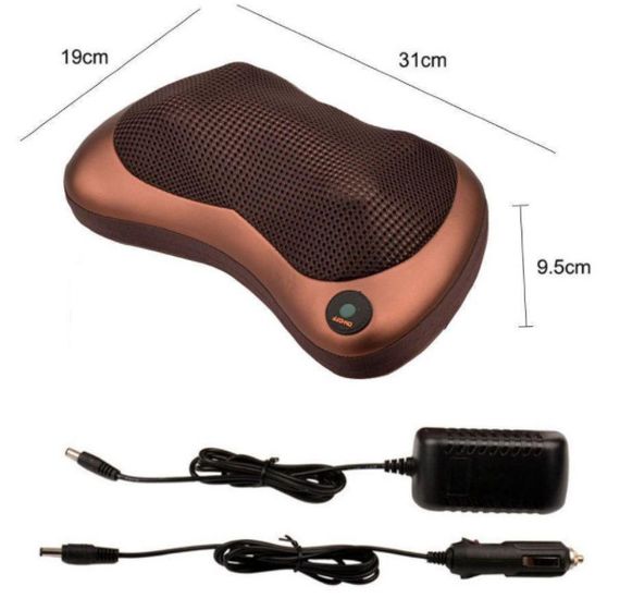 Подушка массажер, массажная роликовая подушка, массажная подушка с подогревом | Зображення 2