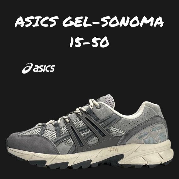 Чоловічі кросівки ASICS Gel-Sonoma 15-50 Grey Beige весна / осінь A3478 44 28 | Зображення 1