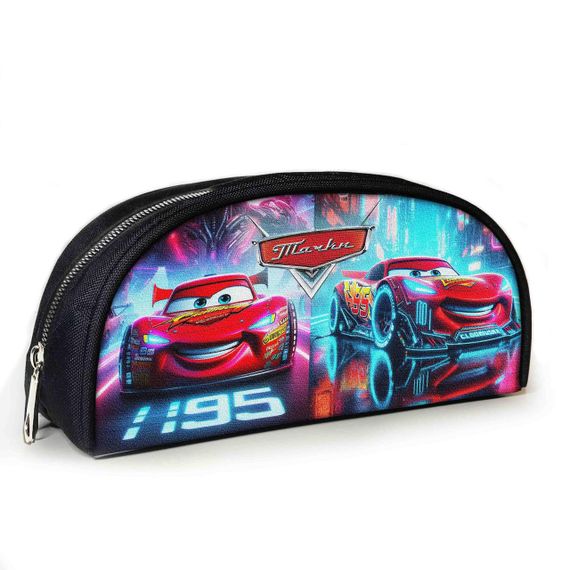 Пенал шкільний з принтом Тачки Блискавка МакКвін 23х10х8 см дитячий для дівчинки, хлопчика (3936)