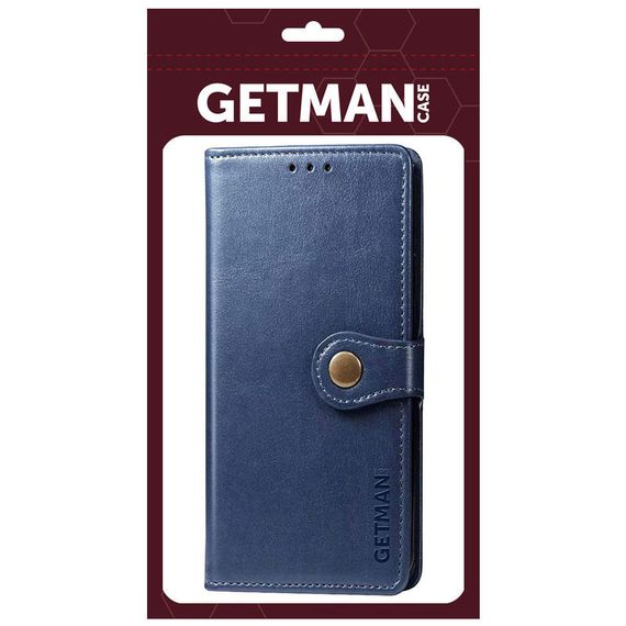 Кожаный чехол-книжка GETMAN Gallant (PU) для Xiaomi Redmi 10C Синий | Зображення 4