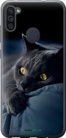 Чохол на Samsung Galaxy M11 M115F Димчастий кіт "825t-1905-2448"