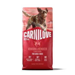 Сухий корм для активних собак з оленіною та кабаном Carnilove Active Venison & Reindeer & Wild Boar, 12 кг