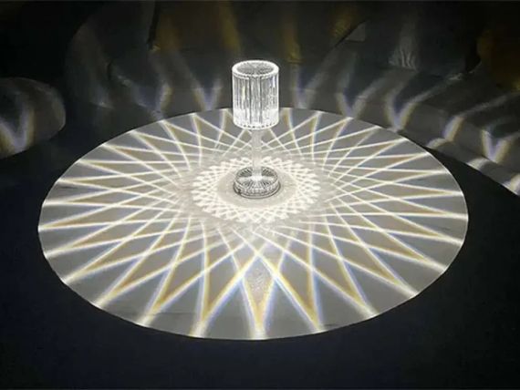 ОЧЕНКА! Декоративний LED світильник Crystal light, з пультом ДК/Акумуляторна лампа (Плохе паковання 3020) | Зображення 4
