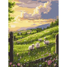 Картина по номерам "Весенняя поляна" BS54293, 40х50 см