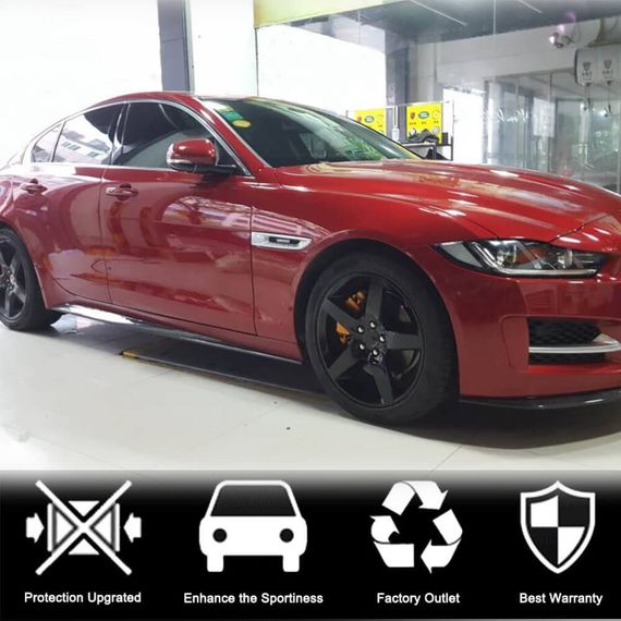 Боковые Пороги (2015-2019, Карбон) для Jaguar XE 2016- гг | Зображення 1