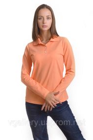 Футболка ПОЛО жіноча з довгим рукавом — тканина-лакоста L