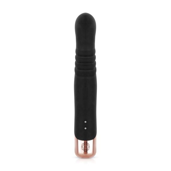 Вібратор-кролик Rosy Gold - Rabbit Vibrator with thrusting function - Black | Зображення 3