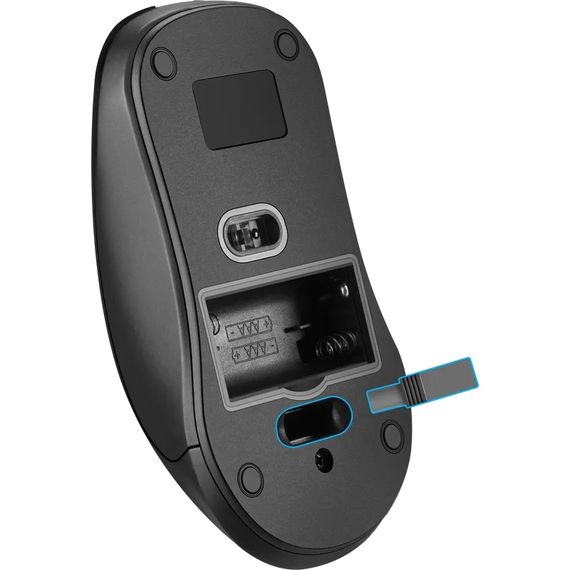 Мишка Defender Nexus MS-195 бездротова, 4 кн. до 1600 dpi, безшумна, чорна | Зображення 2