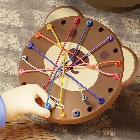 Настільна інтерактивна гра Ummi ME-241 Cute Bear Rope Unravelling Game Brown | Зображення 2