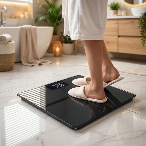 Весы напольные электронные стеклянные аккумуляторные Adler AD 8194 stripes до 180 кг с высокой точностью | Зображення 7