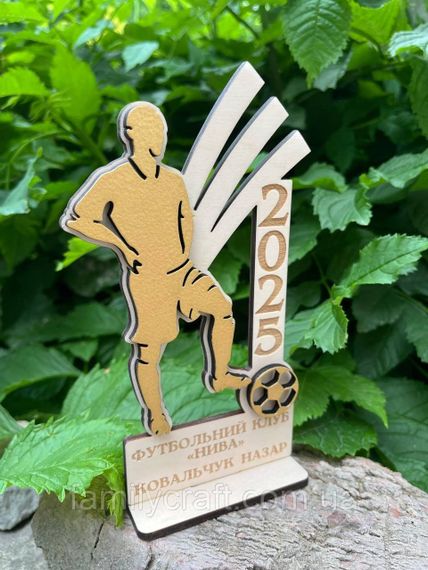 Іменний дерев’яний кубок-нагорода з гравіюванням за досягнення або активність | Зображення 2