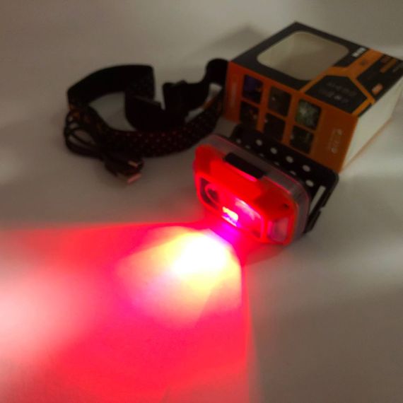 Ліхтар акумуляторний для риболовлі WH-0218-XPG(white+yellow)+SMD(red), Надійний налобний ліхтар HM-36 | Зображення 7