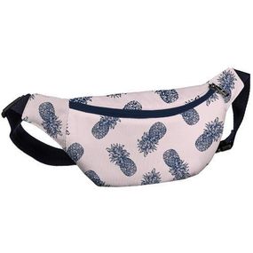 Сумка на пояс бананка Bumbag Ананасы 27x16 см (BB_18J010_TSI_TSI)