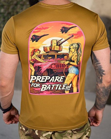 Тактична потоотводна футболка battle coyot ПП4648 | Зображення 3