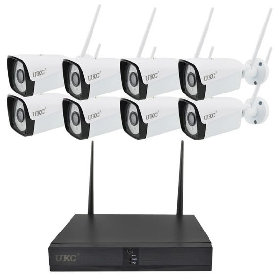 Комплект відеоспостереження DVR KIT-6678 Wi-Fi, 8 камер, 1080P, IP67, нічна зйомка / Набір камер 8 шт DVR KIT 6678+реєстратор | Зображення 6