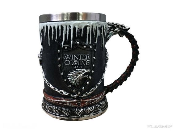 Кружка Чашка Бокал Игра Престолов Зима Близко Winter is Coming Stark Game Of Thrones 3D... | Зображення 6