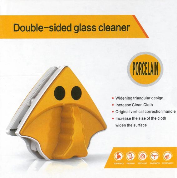 Кутова магнітна щітка для миття вікон скляних дверей OEM з двох боків 3-8мм | Зображення 1