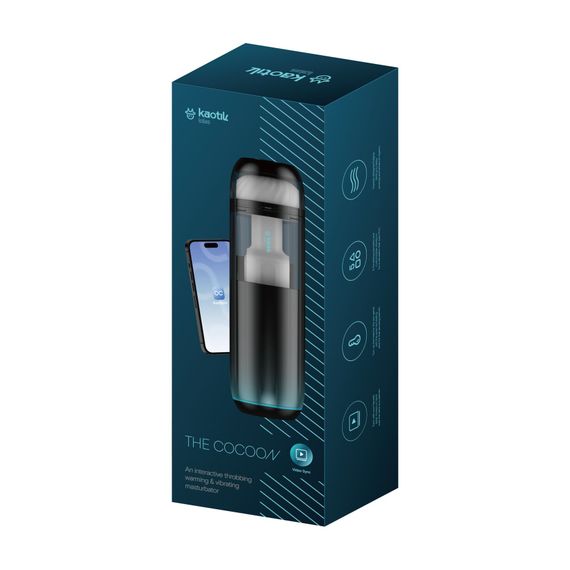 Смарт-мастурбатор Kaotik Labs The Cocoon, режим edging, пульсації, підігрів до 42 °C | Зображення 7