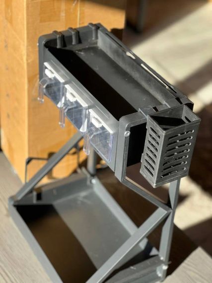 Органайзер для приправ kitchenware AND-2, двоярусна стійка для посуду + спецівниця, багатофункціональна сушарка посуду та спецій, містка полиця для спецій з кухонними шафами | Зображення 1