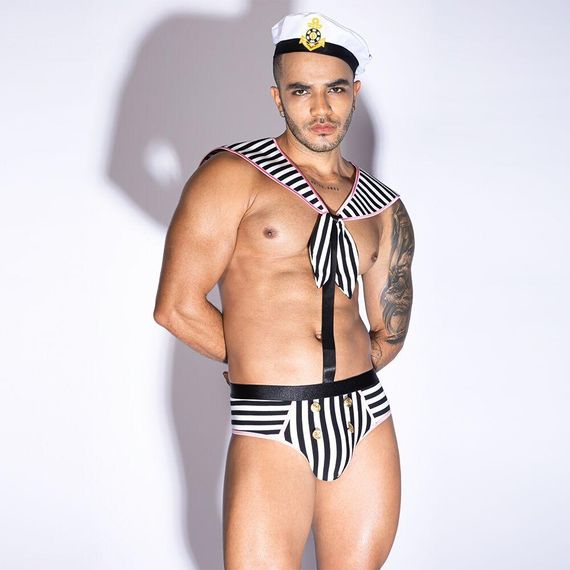 Мужской эротический костюм морячка JSY 9153 One Size Sex Aura | Зображення 3