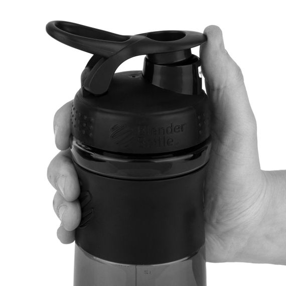 Шейкер спортивний (пляшка) BlenderBottle SportMixer 28oz/820ml Black (Original) | Зображення 3