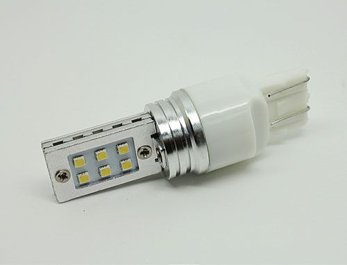 Светодиодная автолампа 7443-W21/5W-T20 12W (500Lm) Samsung LED SMD2323 двухконтактная безцокольна