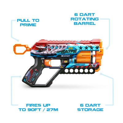 Іграшкова зброя Zuru X-Shot Швидкострільний бластер Skins Griefer Apocalypse (12 патронів) (36561E) | Зображення 8