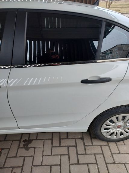 Нижні молдинги стекол темний хром (нерж) Sedan/HB (4 штуки) для Fiat Tipo 2016-2024 рр | Зображення 4