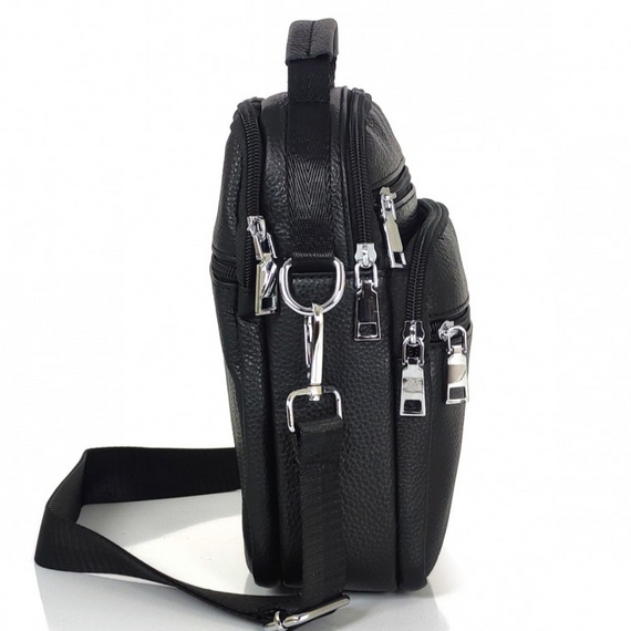 Чоловіча чорна шкіряна сумка-барсетка на кожен день Bexhill A25-228C | Зображення 9