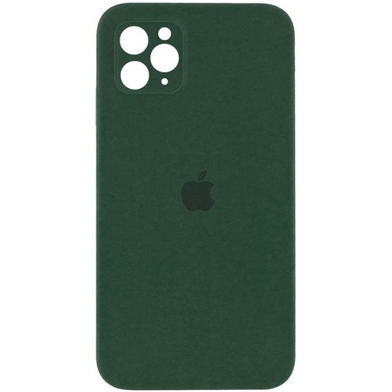 Чохол Silicone Case Square Full Camera Protective (AA) для Apple iPhone 11 Pro (5.8") Зелений / Cyprus Green