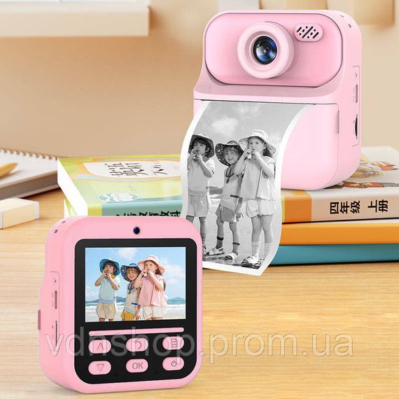 Детский фотоаппарат в виде игрушки, Фотокамера для детей с моментальной печатью, Маленький фотоаппарат AI-58 | Зображення 6