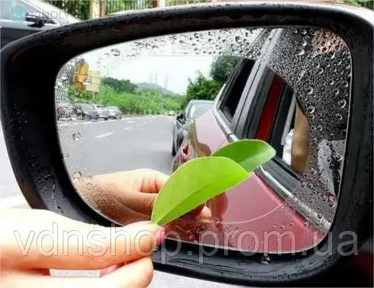 Пленка на зеркало антидождь 2 шт Anti Fog 95*95 мм | Зображення 6