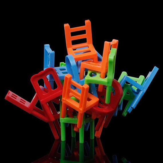 Настольная интерактивная игра Ummi 301 Balance Chairs (18pcs) Colorful | Зображення 2