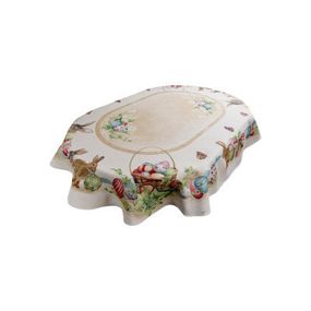 Скатерть Прованс oval гобеленовая Пасхальная Веснянка 135х180 см (034189)