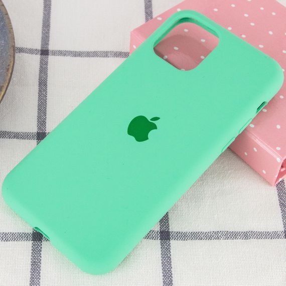 Чохол Silicone Case Full Protective (AA) для Apple iPhone 11 Pro Max (6.5") Зелений/Spearmint | Зображення 1