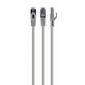 Патч корд Cablexpert PP6A-LSZHCU-25M, S/STP, литий, 50u" штекер із фіксатором, 25.0 м, сірий