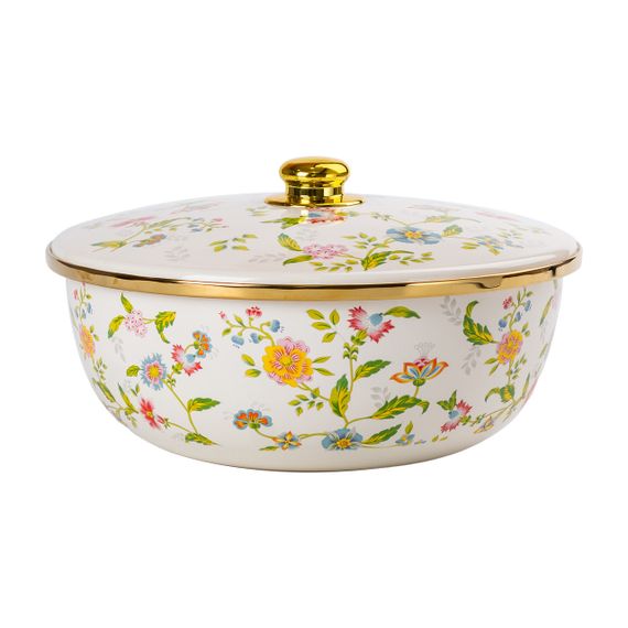 Эмалированная кастрюля с крышкой 5,5 л Большая HP-2-113