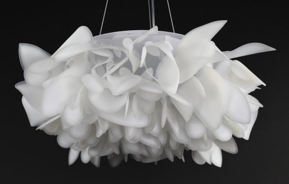 Люстра світлодіодна підвісна LED світильник для квартири на стелю лед 27638 Білий 25-180х50х50 см. | Зображення 6