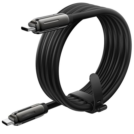 Дата кабель Hoco U136 Prize Type-C to Type-C 60W (1.2m) Black | Зображення 2