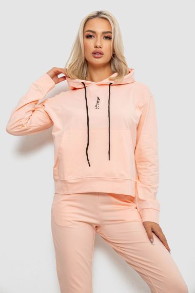 Спортивный костюм женский двухнитка, цвет персиковый, 214R1419-001 | Зображення 1