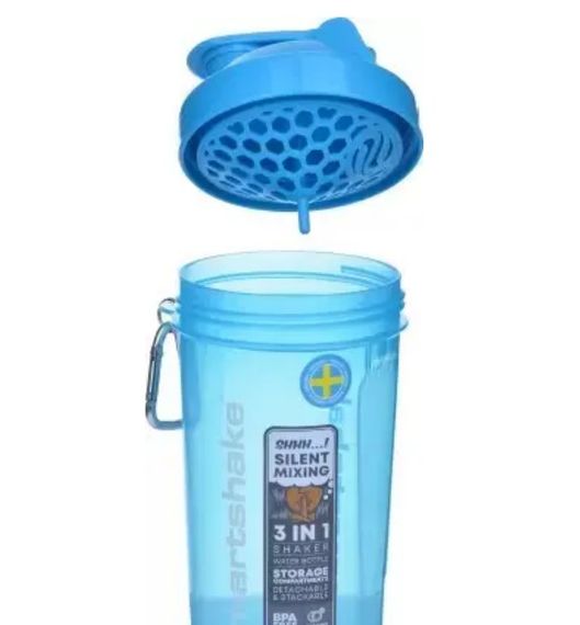 Шейкер спортивний SmartShake Original2GO 600 мл Neon Blue (10560102) | Зображення 3