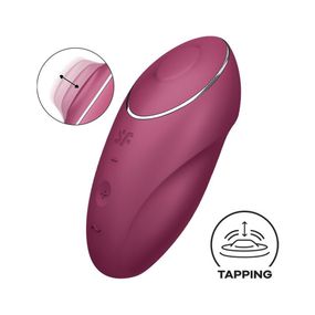 Кліторальний стимулятор - Satisfyer Tap & Climax 1 Red