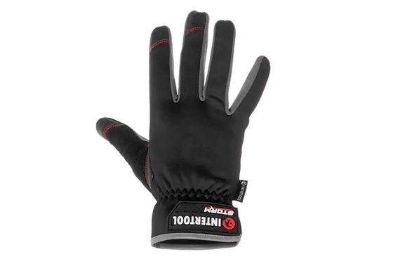 Перчатка Intertool-Storm - из спандекса антискользящие Touchscreen 10" (SP-0182) | Зображення 1