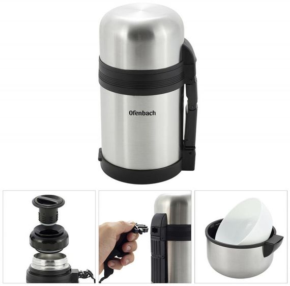 Термокухоль Vacuum Flask 380мл чорний | Зображення 3
