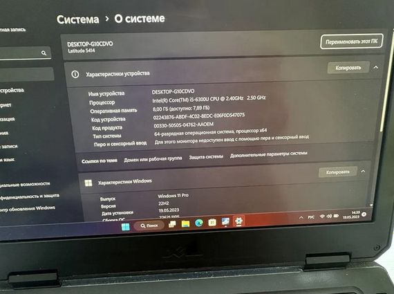 Ноутбук Броньований ноутбук Dell Rugged 5414 14.0” FHD i5 8/128 SSD Б/В | Зображення 5